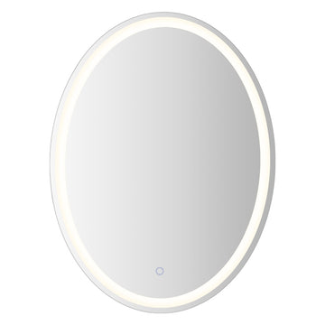 Dane 27 Round Frameless Anti-Fog Aluminum Front/Back-lit Tri-color LED Bathroom Vanity Mirror with Smart Touch Control
